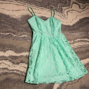 Mint Lace Dress